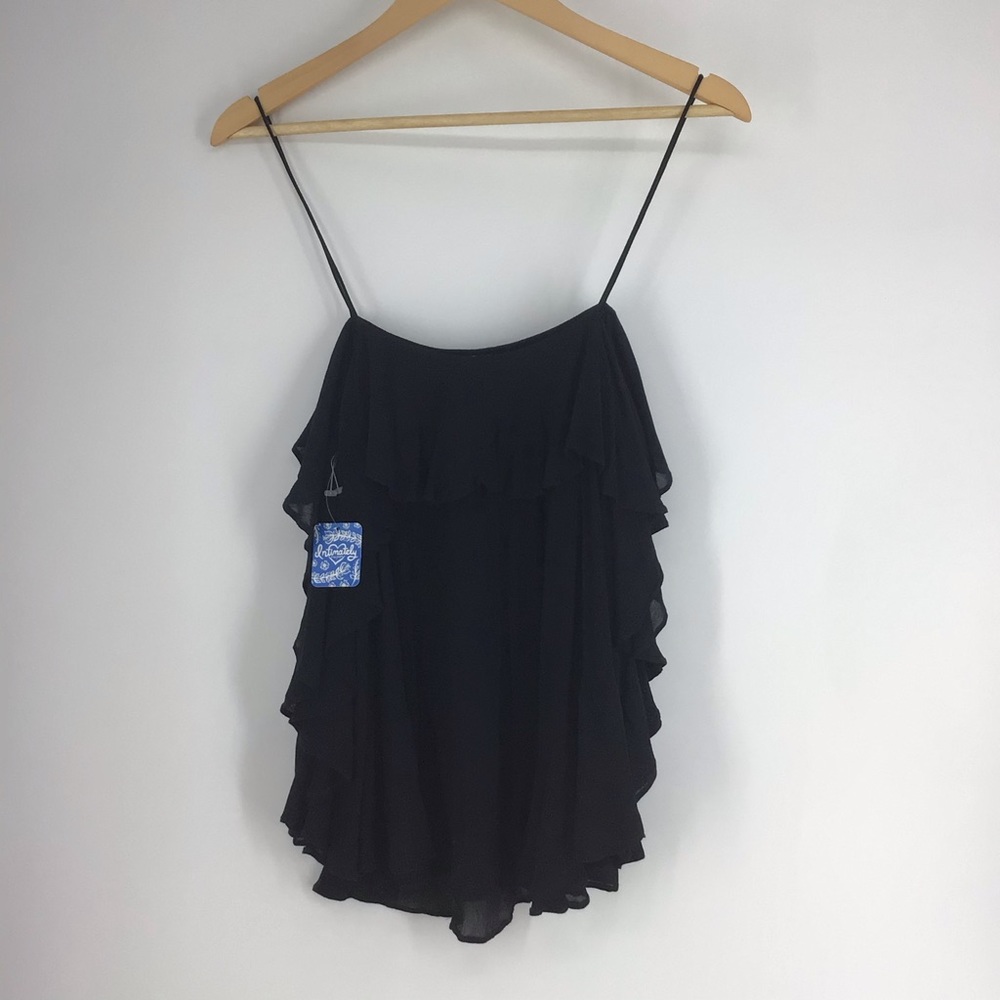 Free People Cascades Black Camisole Top NWT - Picture 2 of 3